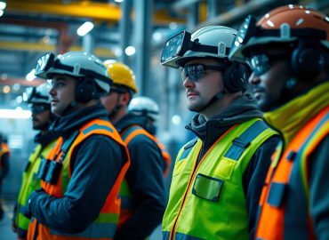 Miglioramento della sicurezza tramite dispositivi di protezione smart indossabili. Innovazione nei DPI e soluzioni adottate dalle aziende leader.