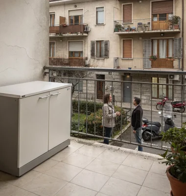 Armadio da esterno: quando il materiale va bene ma il condominio dice no